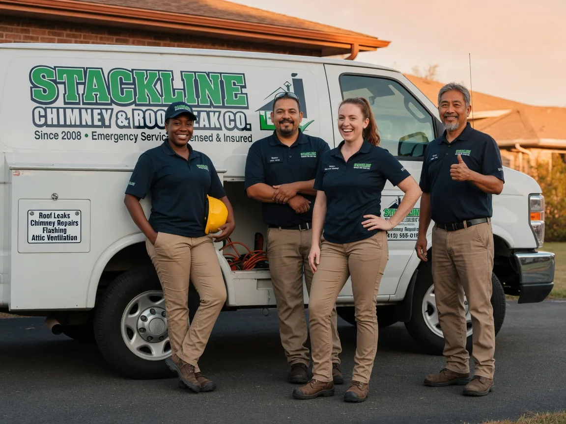Chimney flashing repair company in Nada, TX
